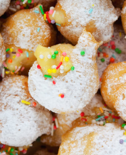 Castagnole - Typical italian dessert of carnival