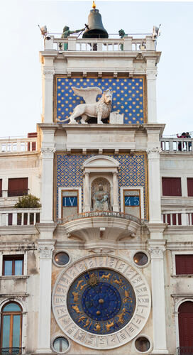Zodiac Clock in Saint Marks Square, Venice, Italy