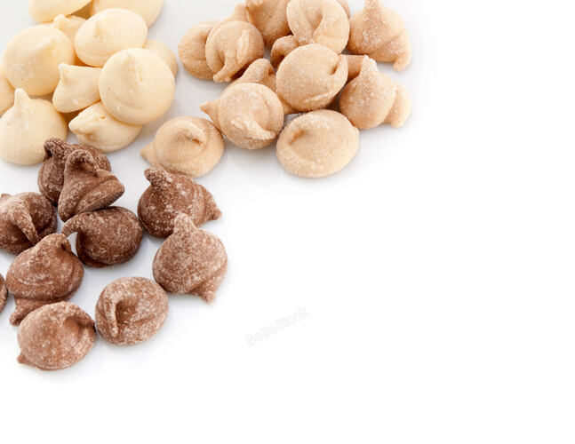 Chocolates for dogs on white background — stock photo