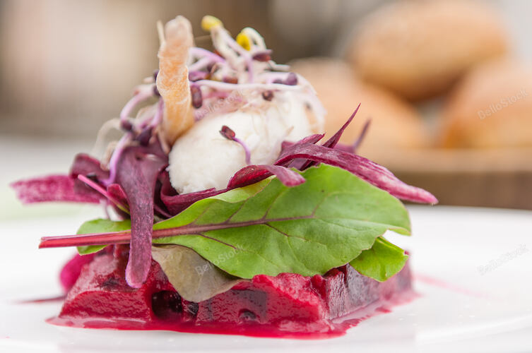 beet and cheese