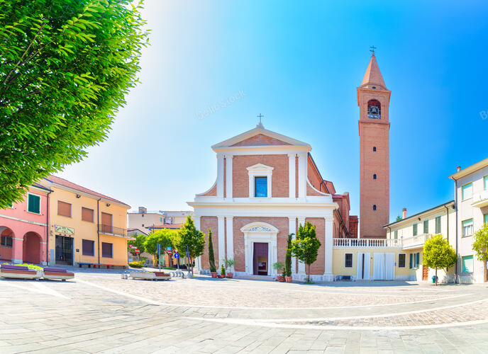 Church of San Mauro bishop in San Mauro Pascoli Emilia. Roma